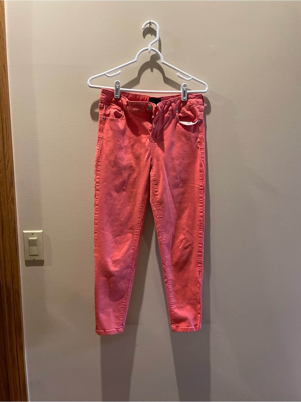 Celebrity Pink Coral-Pink Skinny Jeans